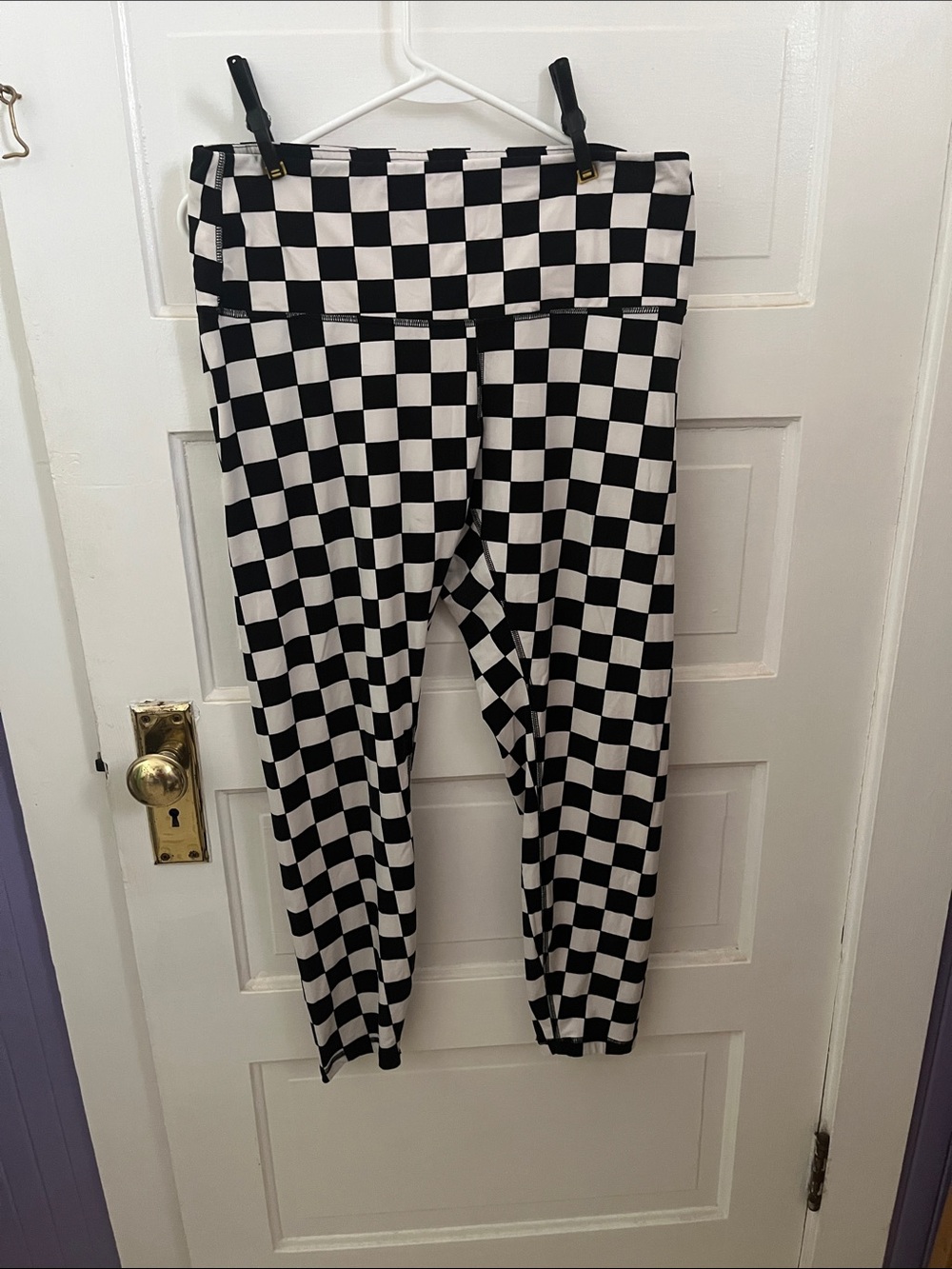 Black & White Checkerboard Leggings